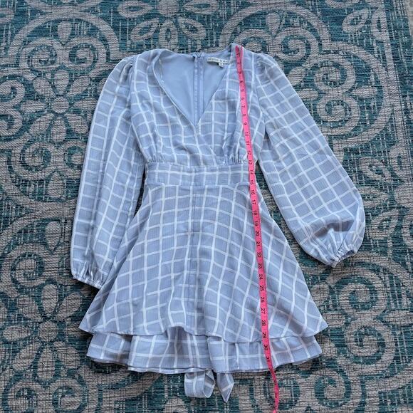 Allison & Kelly Purple Checkered A-line Dress - Size S - Picture 8 of 10